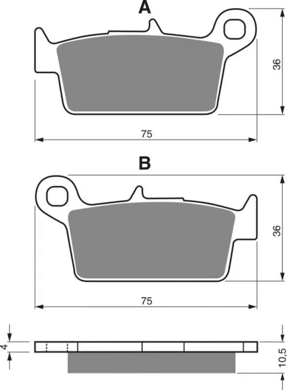 Brzdové destičky GOLDFREN 003 S33 OFF-ROAD REAR Ověřený