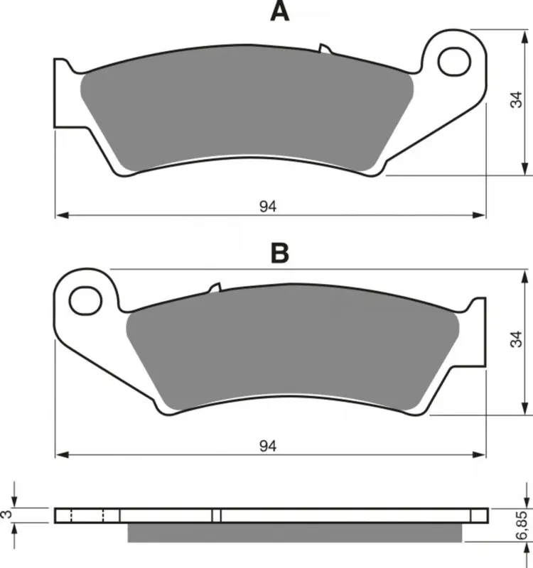 Brzdové destičky GOLDFREN 041 S33 OFF-ROAD FRONT Poslední Šance
