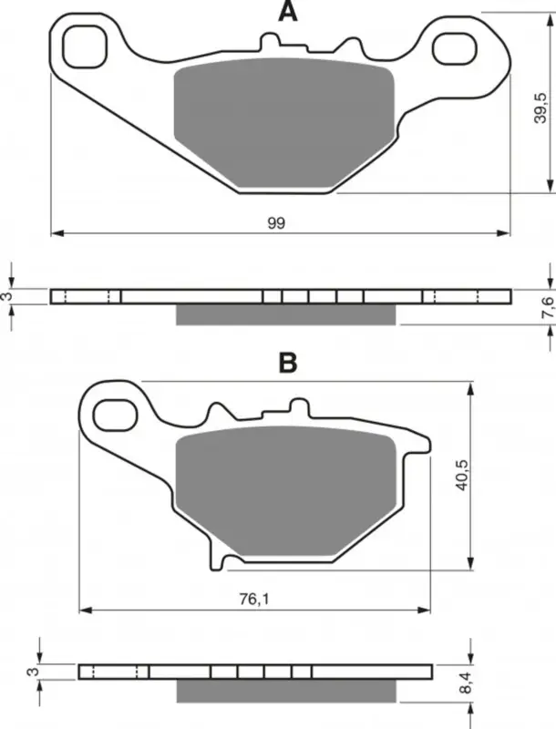 Brzdové destičky GOLDFREN 109 S33 OFF-ROAD FRONT Bezpečná Platba