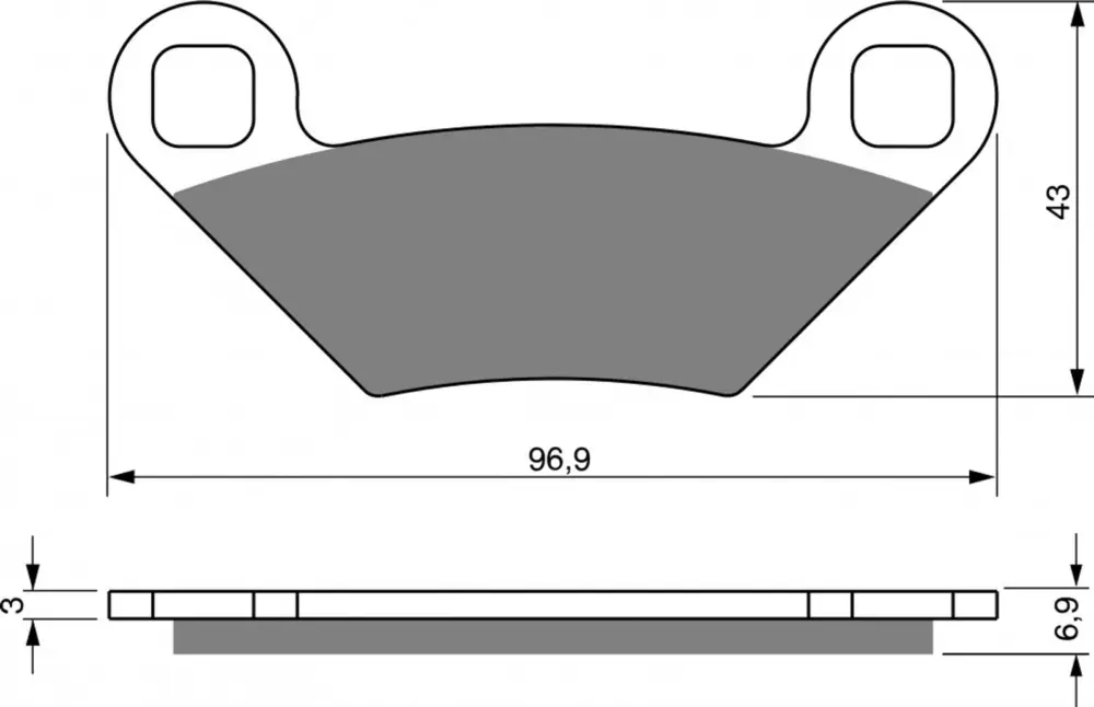 Vysoce Kvalitní Brzdové destičky GOLDFREN 300 S33 OFF-ROAD FRONT