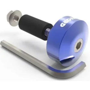 závaží řídítek Bar Ends 1 s redukcí pro vnitřní průměr 13 a 18 mm (vnější 22 a 28,6 mm), OXFORD (modrý elox, pár) Sezónní Sleva