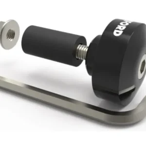 Novinka závaží řídítek Bar Ends 1 s redukcí pro vnitřní průměr 13 a 18 mm (vnější 22 a 28,6 mm), OXFORD (černý elox, pár)