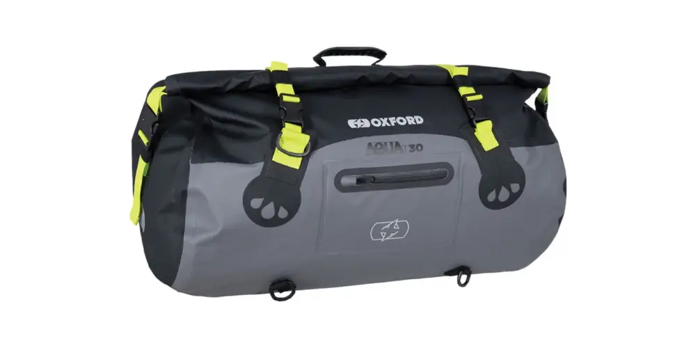 Časově Omezené vodotěsný vak Aqua T-30 Roll Bag, OXFORD (černý/šedý/žlutý fluo, objem 30 l)