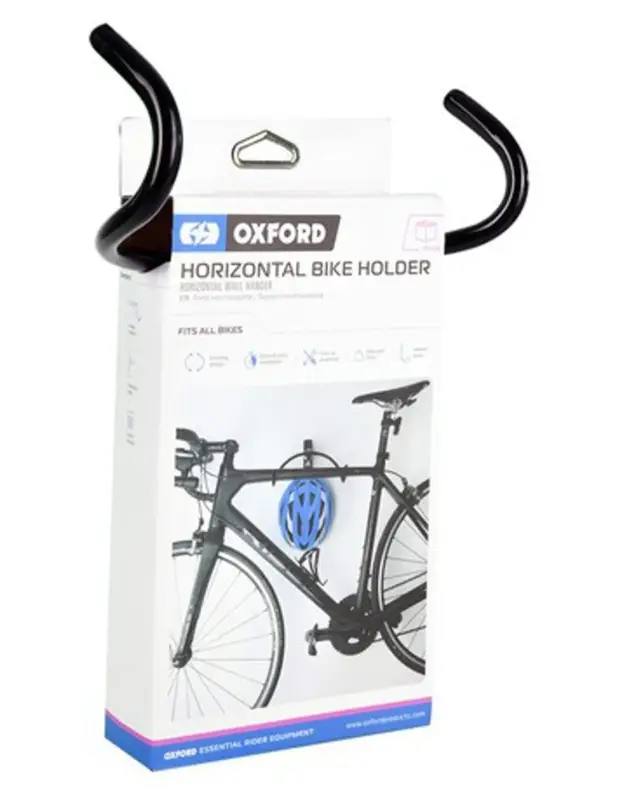Nová Kolekce stojan BIKE HOLDER na horizontální zavěšení kola a přilby stěnový, OXFORD