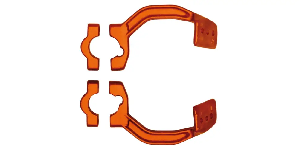kovový montážní kit na řídítka krytů páček FLX / VERTIGO / DUAL EVO, RTECH (oranžový, pár) Pouze Dnes