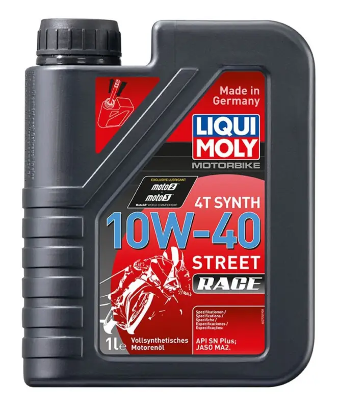 LIQUI MOLY Motorbike 4T 10W40 Street race, plně syntetický motorový olej 1 l Top Prodej