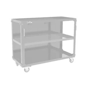 Odeslání Ihned Trolley with 3 shelves LV8 EQC3RS.1105.Y L1200 black with yellow shelves