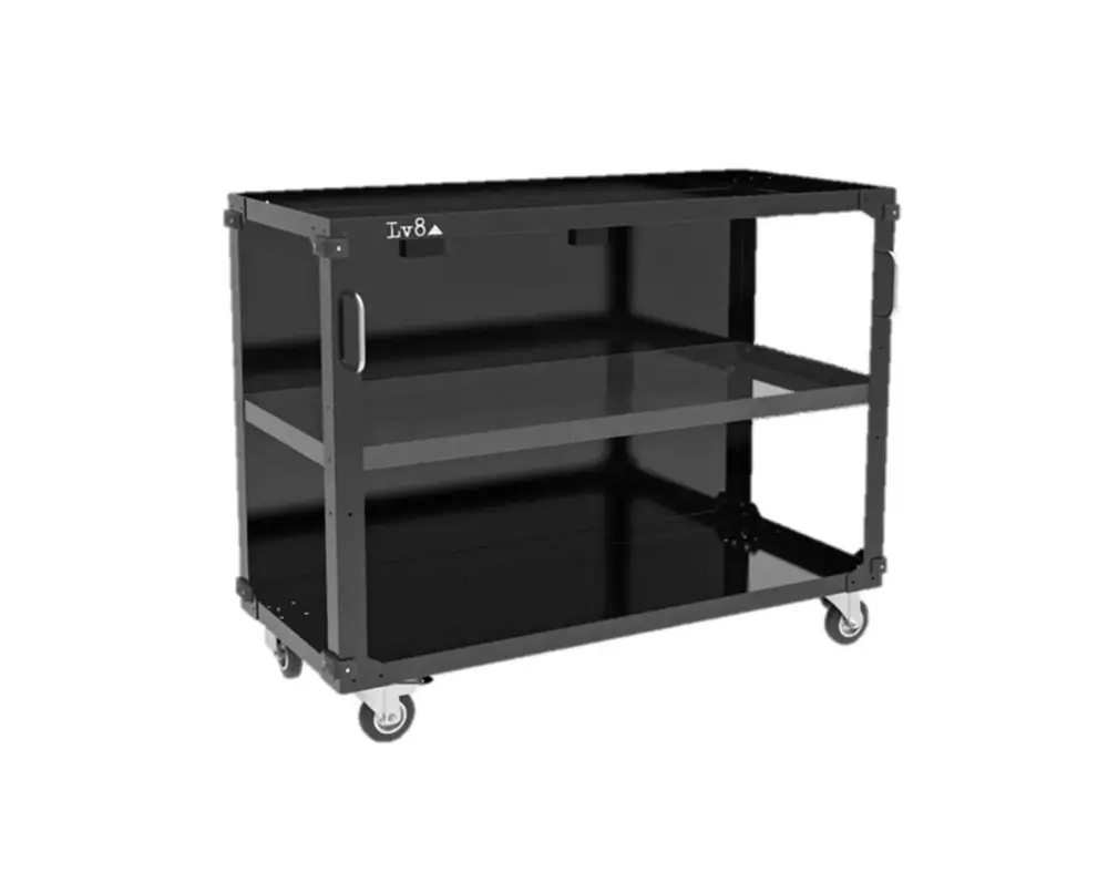 Under table trolleys with 3 shelves LV8 EQC3RS.1105.BK L.1200 černý Speciální Cena