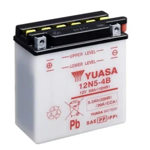 Konvenční 12V akumulátor bez kyseliny YUASA 12N5-4B Nízká Cena