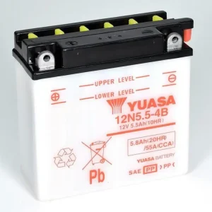 Konvenční 12V akumulátor bez kyseliny YUASA 12N5.5-4B Novinka
