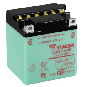 Must-Have Konvenční 12V akumulátor bez kyseliny YUASA 12N5.5A-3B