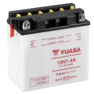 Konvenční 12V akumulátor bez kyseliny YUASA 12N7-4A Cenový Hit