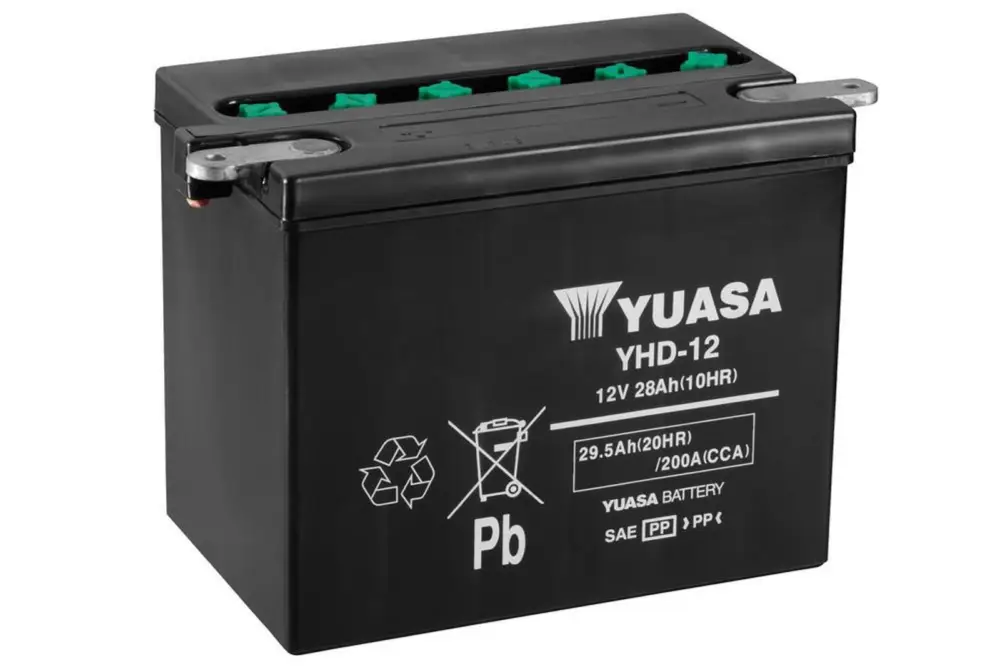 Konvenční 12V akumulátor bez kyseliny YUASA YHD-12 Autentický