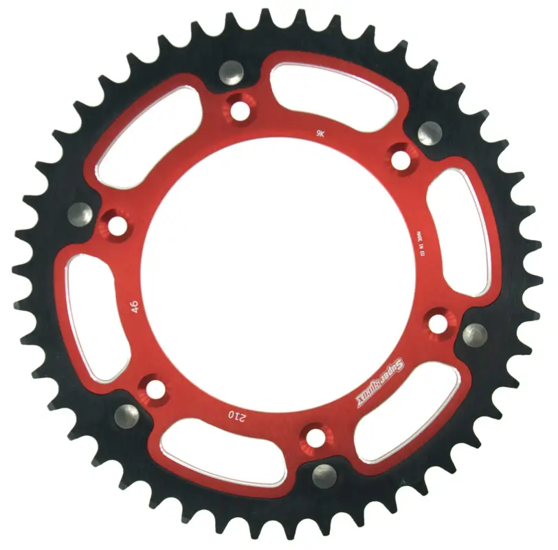 Řetězová rozeta SUPERSPROX STEALTH RST-210:46-RED červená 46 zubů, 520 Víkendová Akce