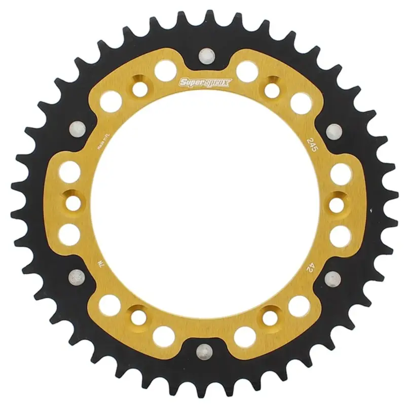 Řetězová rozeta SUPERSPROX STEALTH RST-245:42-GLD zlatá 42 zubů, 520 Víkendová Akce