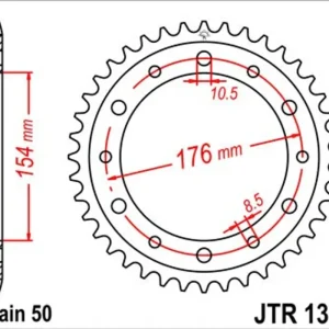 Akční Nabídka Řetězová rozeta JT JTR 1340-44 44 zubů, 530