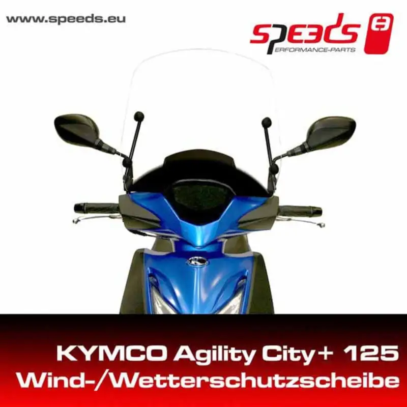 SPEEDS plexi štít KYMCO Agility City+ 125/125i CBS s držákem Nejprodávanější