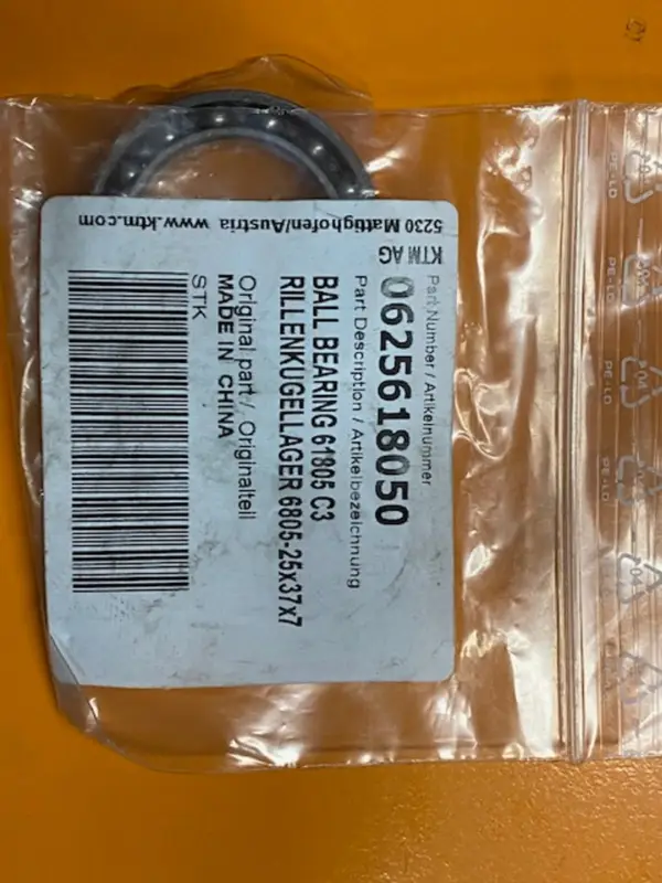 KTM 0625618050, KULIČKOVÉ LOŽISKO 61805 C3, KTM Autentický