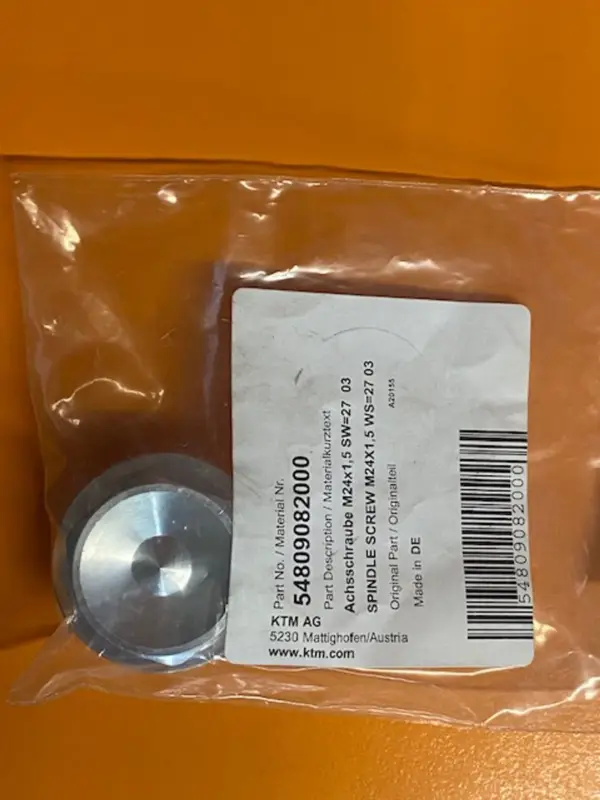 Značkový KTM SPINDLE SCREW M24X1,5 WS=27 03 54809082000