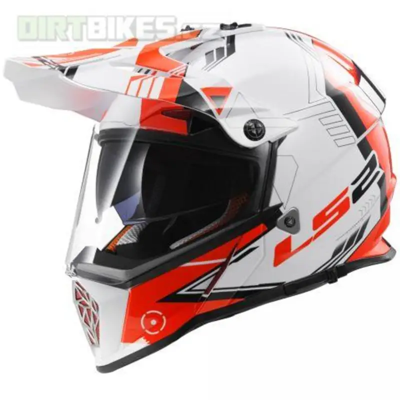 Přímo Od Výrobce Enduro helma LS2 MX436Pioneer Trigger bílo/červená