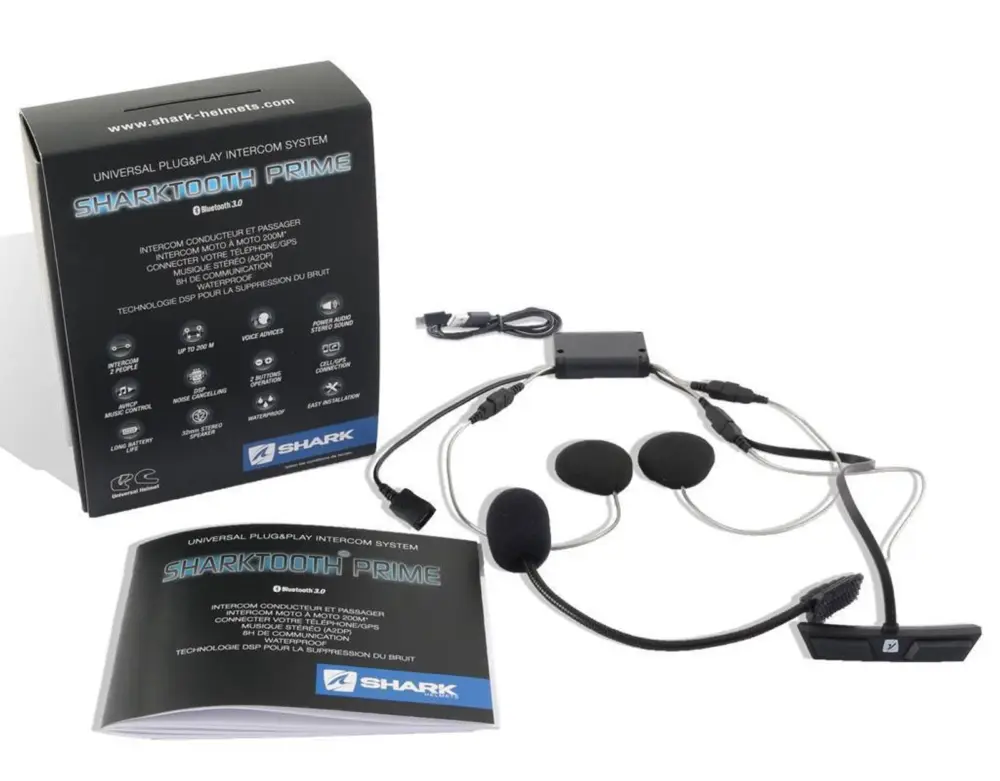 SHARK intercom Sharktooth PRIME Bluetooth Levný