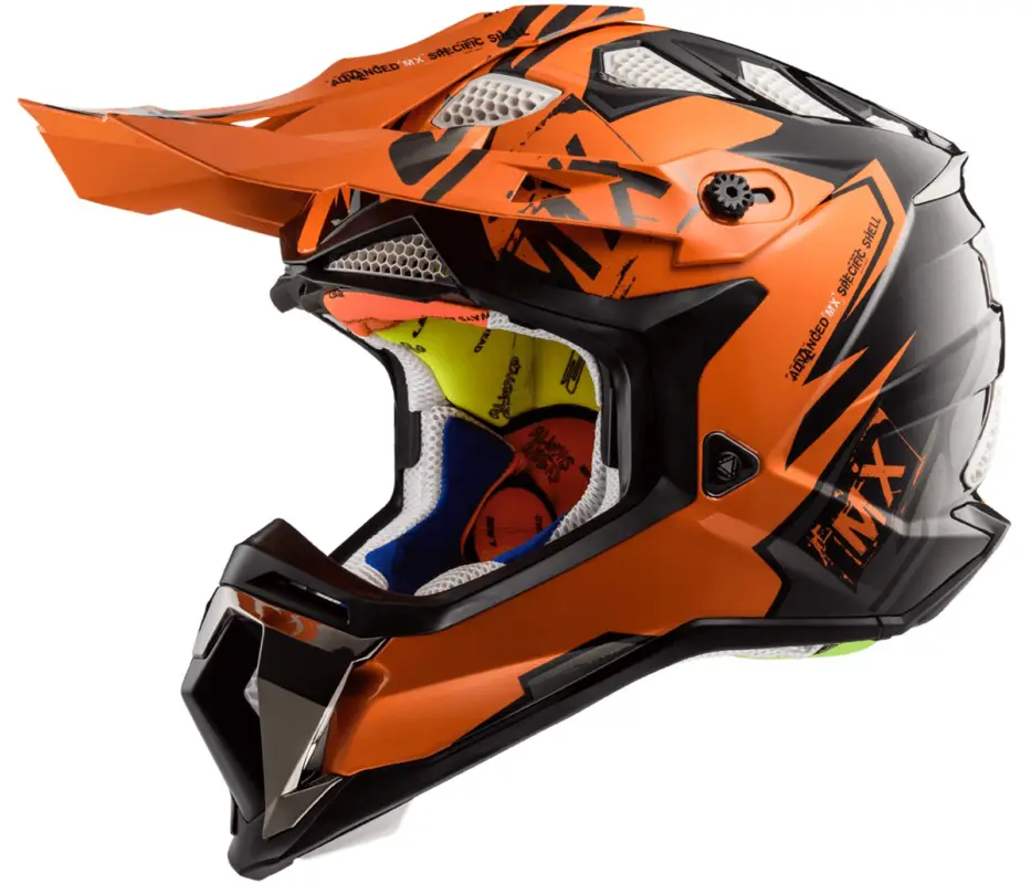 LS2 motokrosová helma MX470 SUBVERTER emperor black orange Akční Cena
