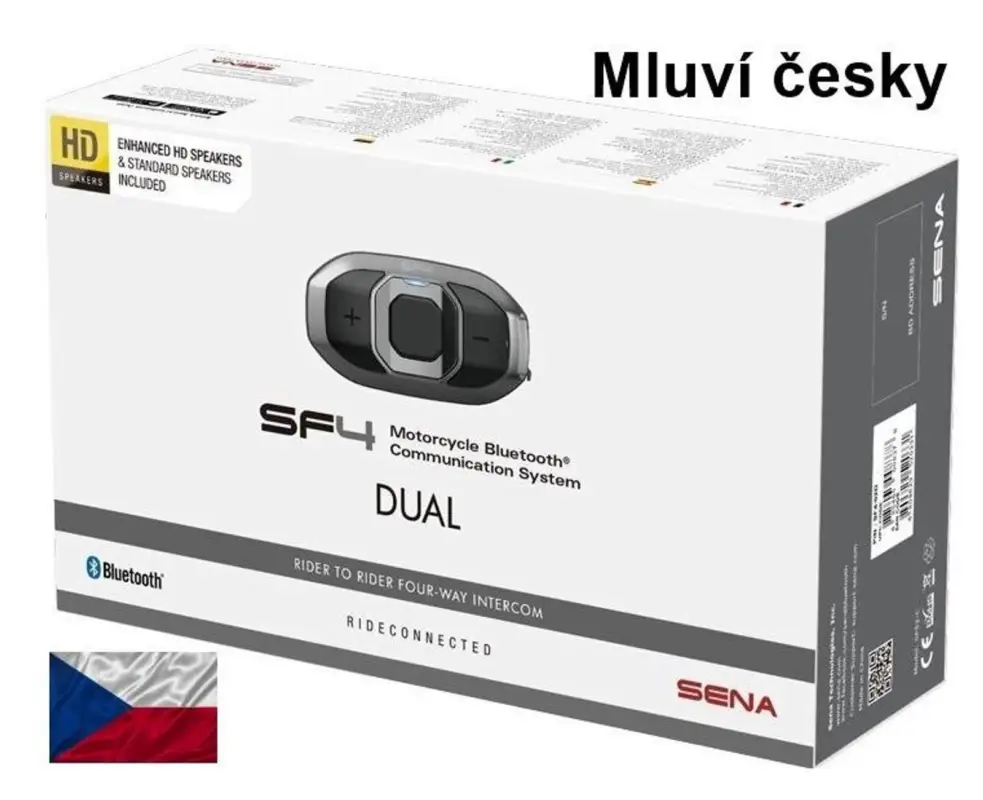 Bluetooth handsfree headset SF4 (dosah 1,2 km), SENA (sada 2 jednotek) Akce