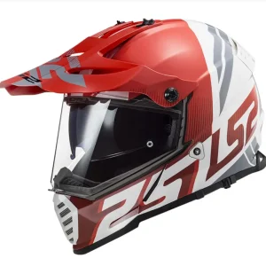 Aktuální LS2 Enduro moto přilba MX436 PIONEER EVO Evolve Red White