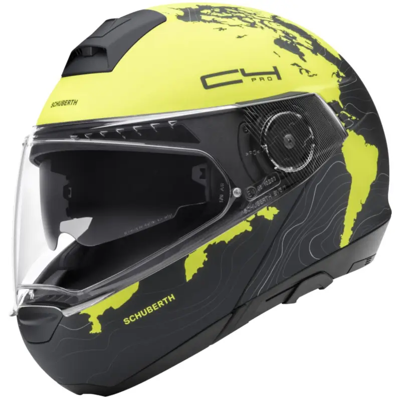 SCHUBERTH výklopná přilba C4 PRO Magnitudo Yellow Cenově Výhodný