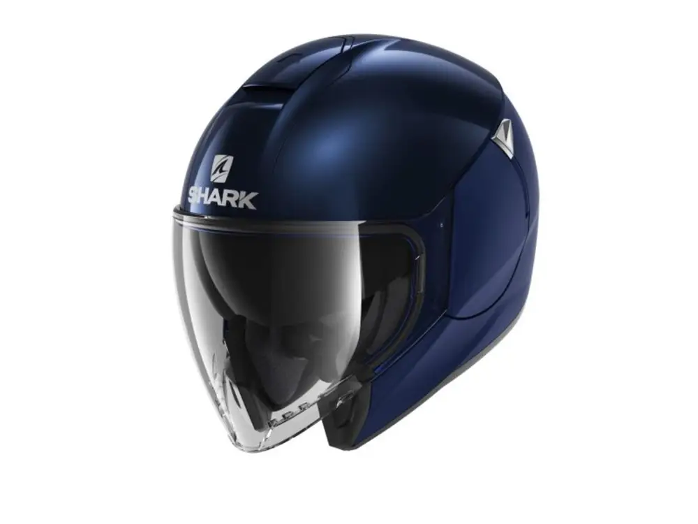 přilba otevřená SHARK CITYCRUISER DUAL BLANK colour navy blue Ověřený