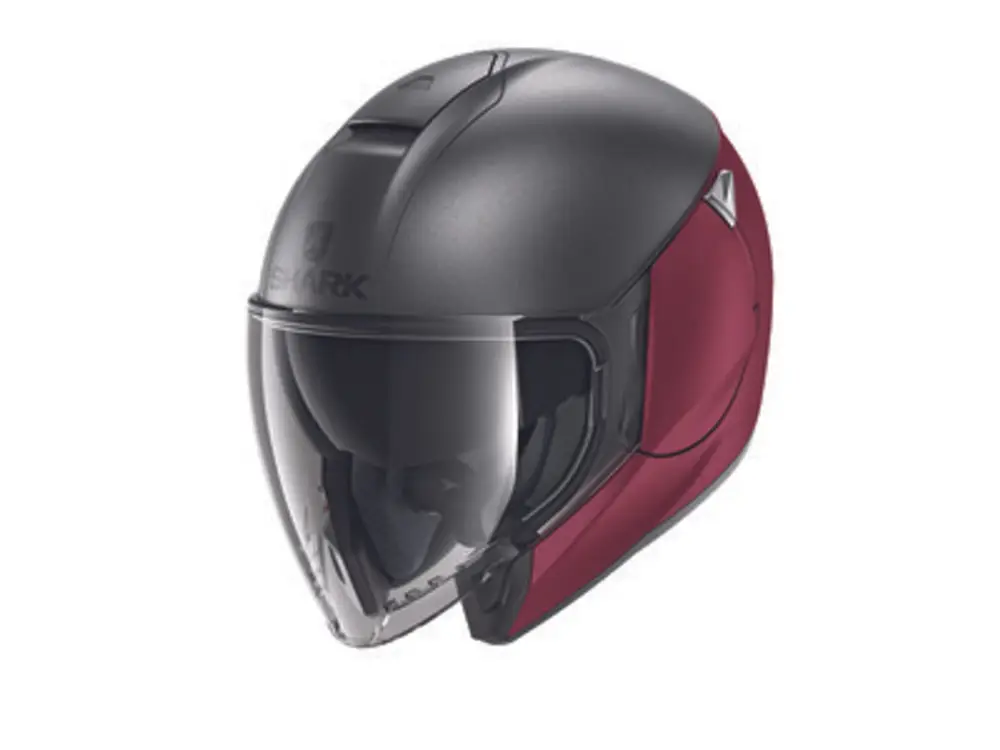 Oblíbený přilba otevřená SHARK CITYCRUISER DUAL barva červená/matná/šedá