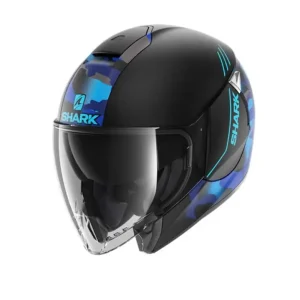 SHARK přilba otevřená CITYCRUISER GENOM barva černá/matná/modrá Akce