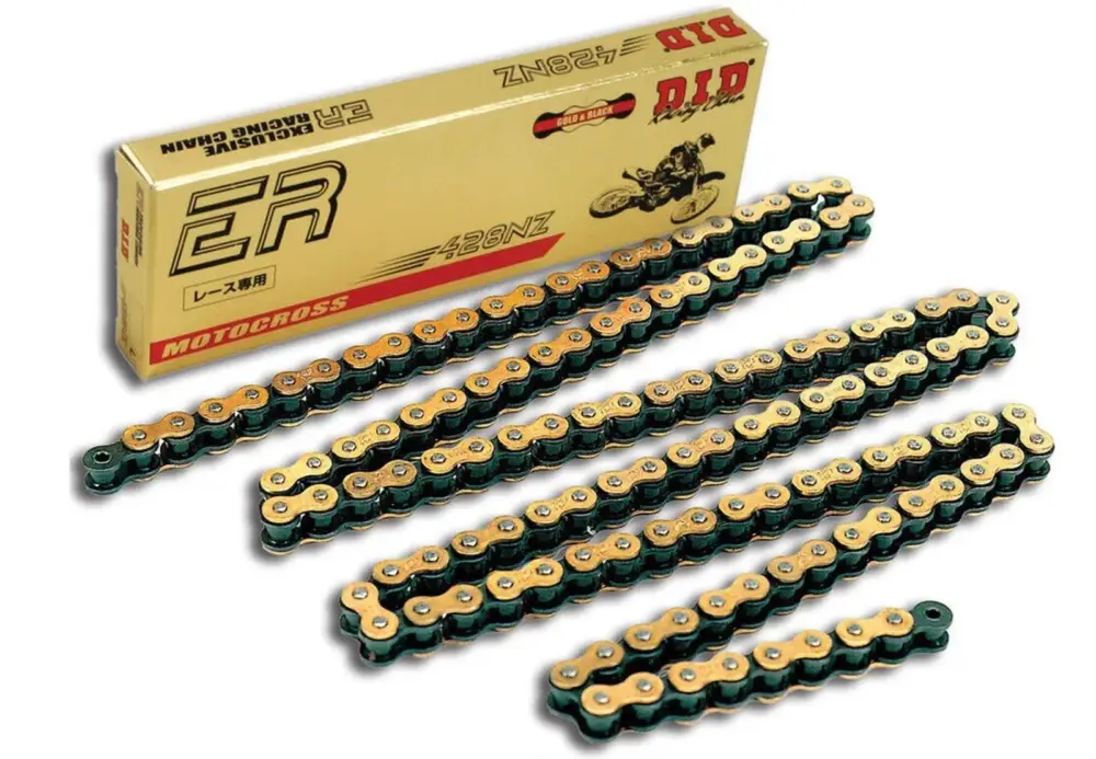 Sleva Zesílený netěsněný řetěz D.I.D Chain 428NZ SDH 142 L Zlatá/Černá
