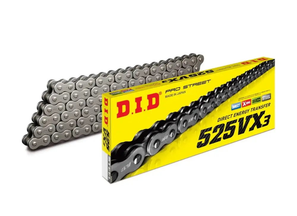 VX série X-Kroužkový řetěz D.I.D Chain 525VX3 112 článků Víkendová Akce