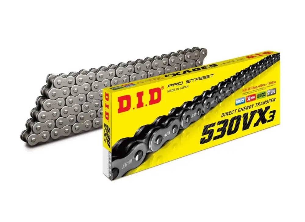 Nejlepší Cena VX série X-Kroužkový řetěz D.I.D Chain 530VX3 108 L