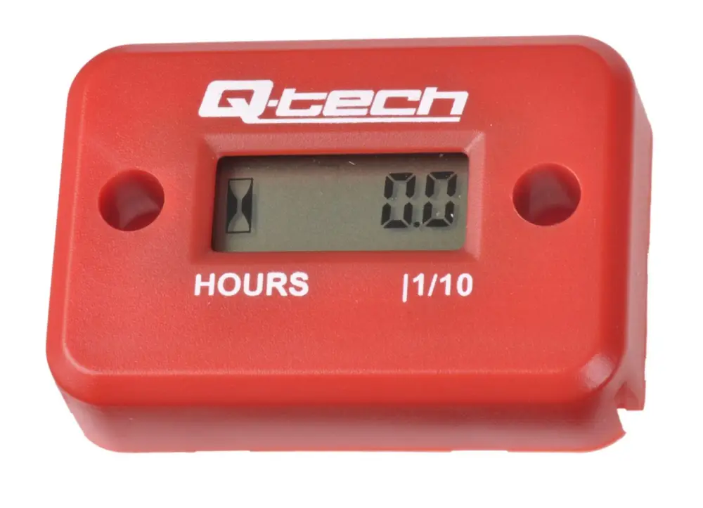měřič motohodin, Q-TECH (červený) Pouze Dnes