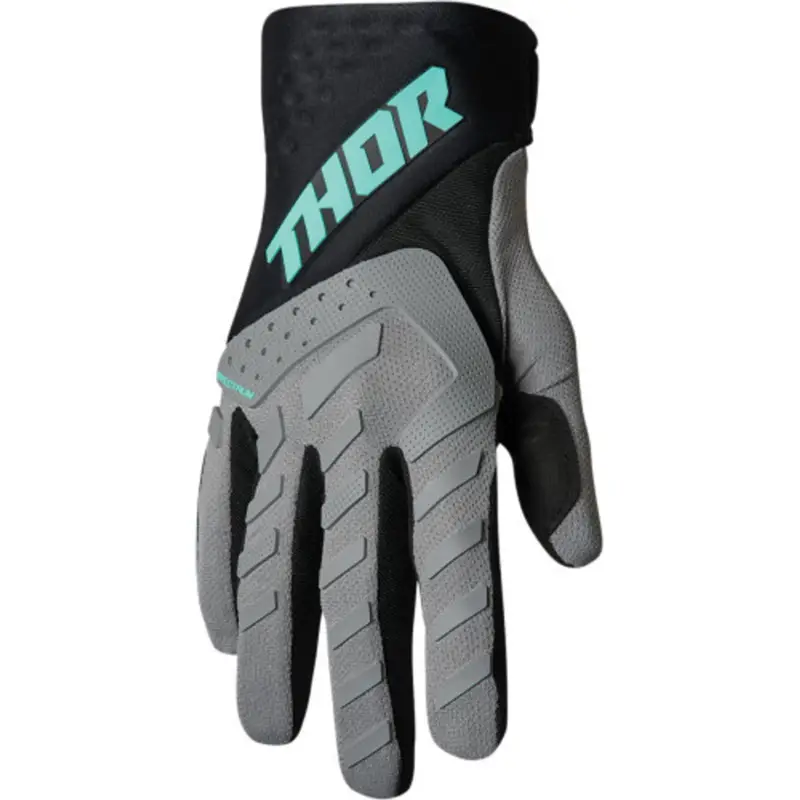 THOR rukavice THOR Spectrum šedá/černá/mint * Bezpečná Platba