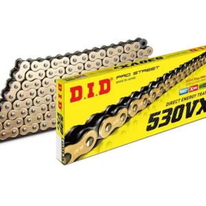 VX série X-Kroužkový řetěz D.I.D Chain 530VX3 110 článků Zlatá/Černá Originální