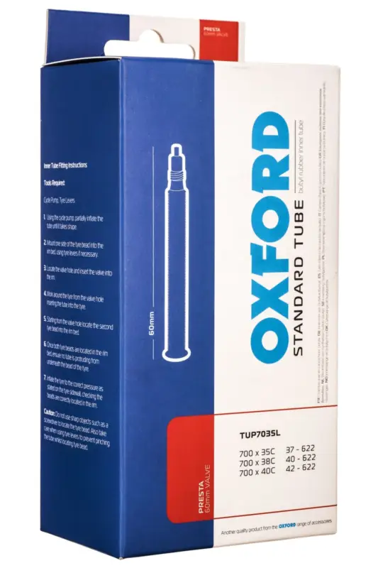 Kup Teď cyklo duše 700 x 35/38C, galuskový ventilek prodloužený 60 mm, OXFORD
