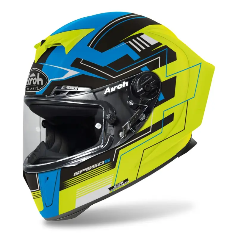 Akční Cena Přilba AIROH GP550 S Challenge, AIROH (matná modrá/žlutá)