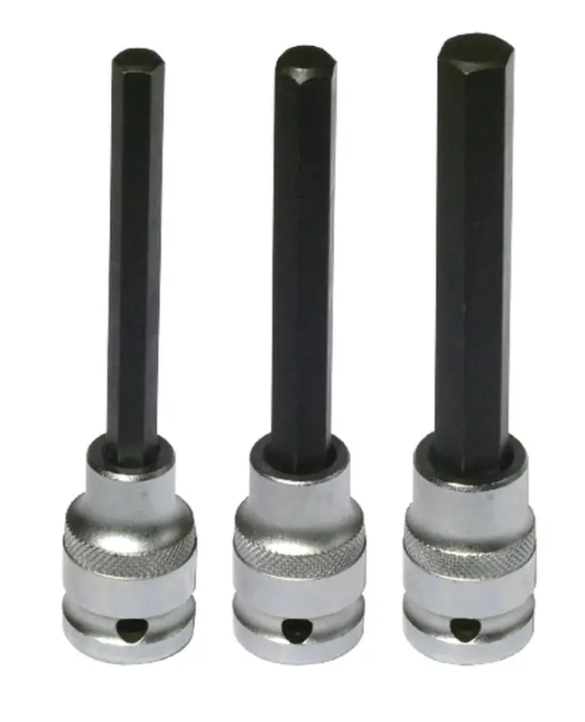 sada šestihraných prodloužených hlavic HEX pro 1/2" ráčnu, BIKESERVICE Must-Have