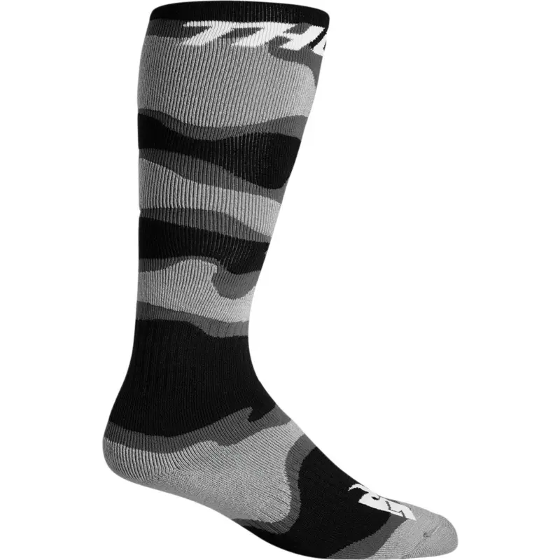 Omezená Nabídka Thor dětské MX ponožky Youth MX Camo - Šedo/bílé 1-6