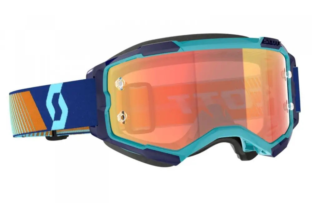 Aktuální SCOTT Motokrosové brýle Goggle FURY modro oranžové
