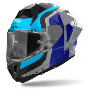 přilba GP800 Competition, AIROH (modrá lesklá) 2025 Nová Kolekce