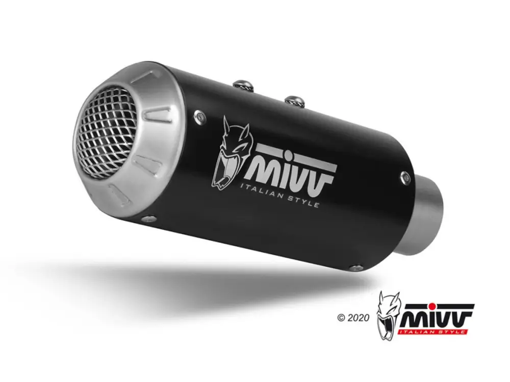 Koncovka výfuku MIVV MK3 H.075.SM3B Černá nerezová ocel Finální Výprodej