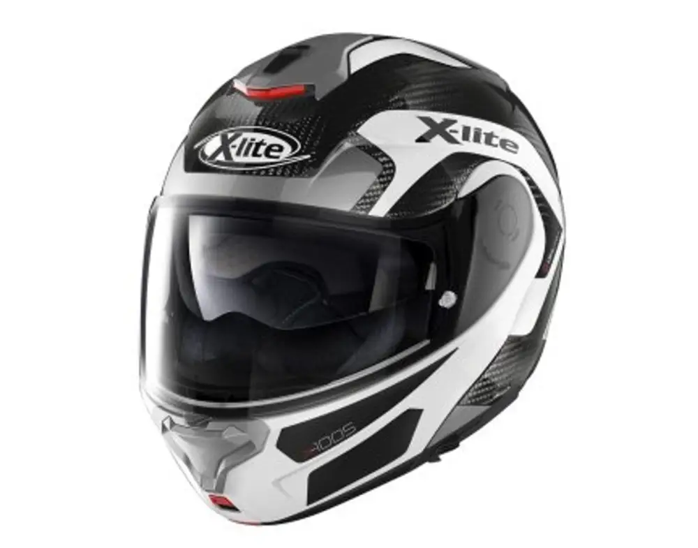 X-Lite Výklopná helma X-1005 Ultra Carbon Fiery N-com 27 Sleva