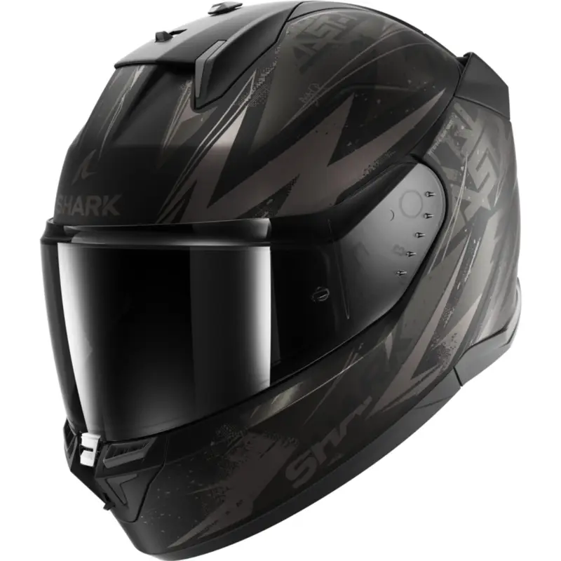 Omezená Nabídka Integrální moto helma Shark D-SKWAL 3 Blank Matná černá šedá
