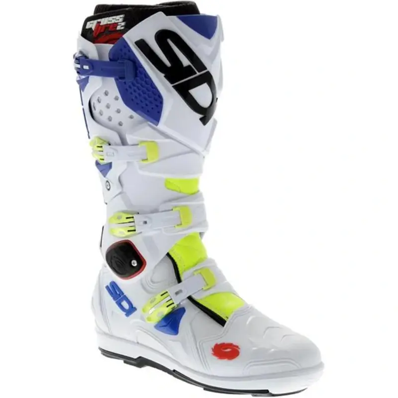 SIDI motokrosové boty CROSSFIRE SRS fluo yellow/blue Víkendová Akce