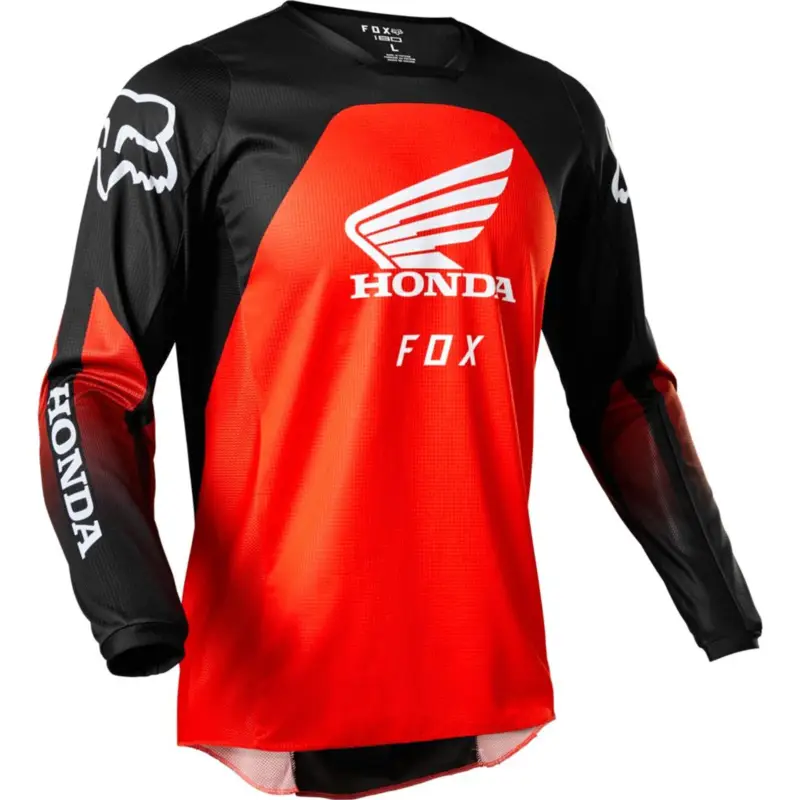 FOX Pánský dres Fox dres 180 HONDA JERSEY black/red Rychlé Dodání
