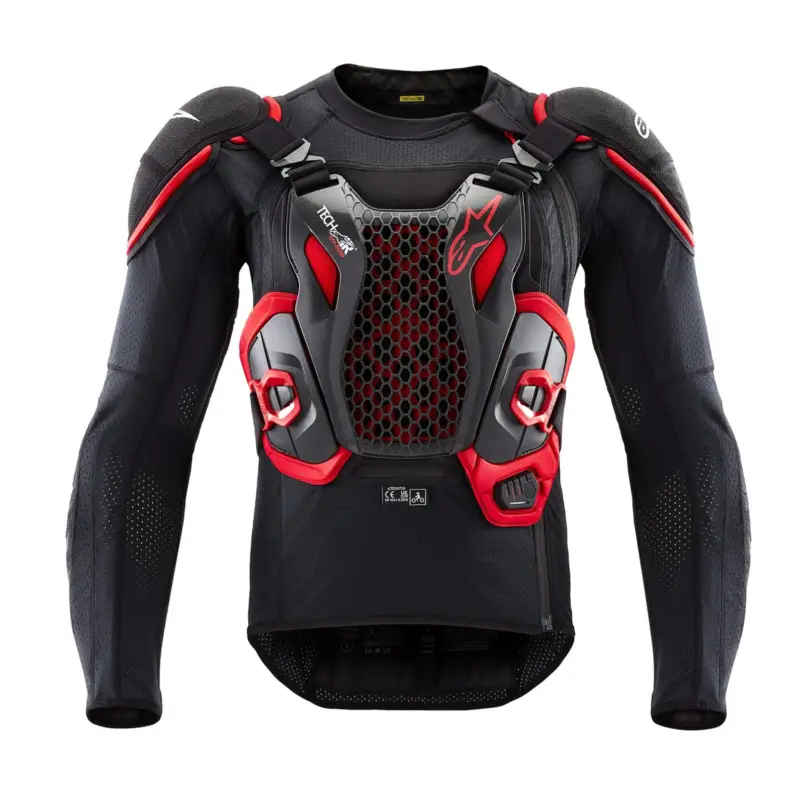 AIRBAGOVÁ VESTA TECH-AIR®OFF-ROAD SYSTEM, ALPINESTARS (ČERNÁ/ČERVENÁ) Výhodná Nabídka